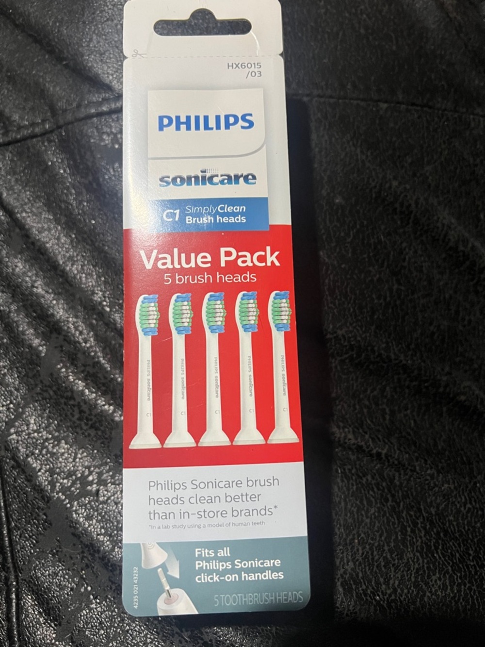 Philips Sonicare C1 SimplyClean Brush Heads - White with Blue & Green Bristles
